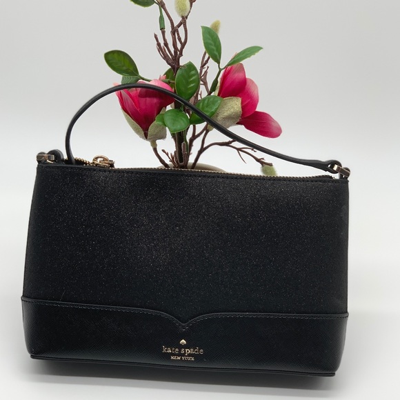 Kate Spade Lola Glitter Crossbody Black - Picture 2 of 10